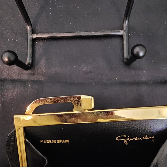 Givechy Elegant Black and Gold Pouch